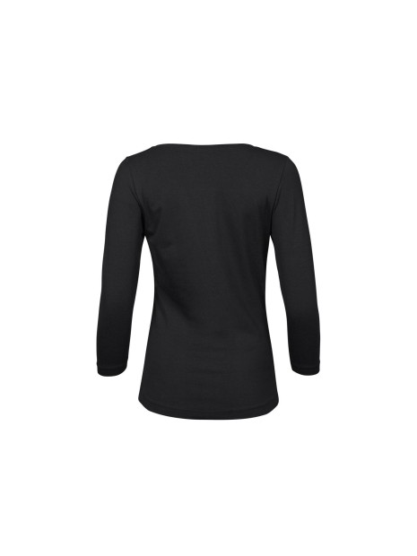 TEE JAYS WOMENS STRETCH 3/4 SLEEVE TEE noir personnalisable