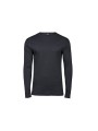 TEE JAYS LONG SLEEVE INTERLOCK TEE dark grey personnalisable