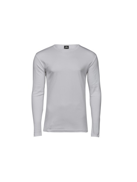 TEE JAYS LONG SLEEVE INTERLOCK TEE blanc personnalisable