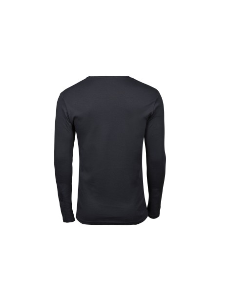 TEE JAYS LONG SLEEVE INTERLOCK TEE dark grey personnalisable