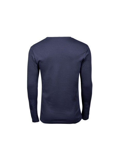 TEE JAYS LONG SLEEVE INTERLOCK TEE bleu marine personnalisable