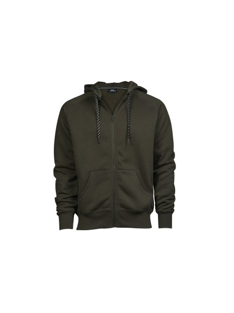 TEE JAYS FASHION FULL ZIP HOOD Dark Olive personnalisable