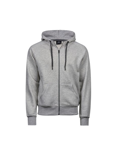 TEE JAYS FASHION FULL ZIP HOOD heather grey personnalisable