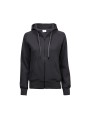 TEE JAYS LADIES FASHION FULL ZIP HOOD dark grey personnalisable