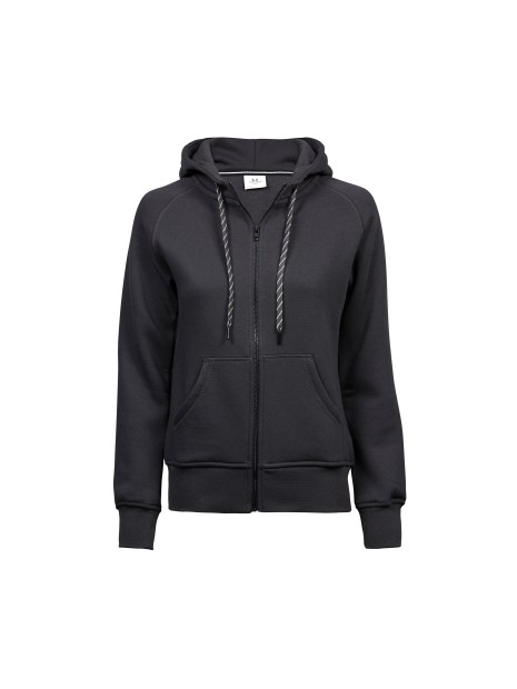 TEE JAYS LADIES FASHION FULL ZIP HOOD dark grey personnalisable
