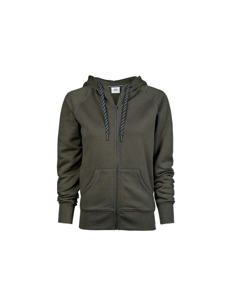 TEE JAYS LADIES FASHION FULL ZIP HOOD deep green personnalisable