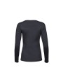 TEE JAYS LADIES LONG SLEEVE INTERLOCK TEE dark grey personnalisable
