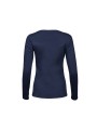 TEE JAYS LADIES LONG SLEEVE INTERLOCK TEE bleu marine personnalisable