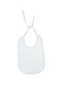 KARIBAN Bavoir coton bébé blanc personnalisable