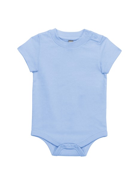 KARIBAN Body manches courtes bébé bleu ciel personnalisable