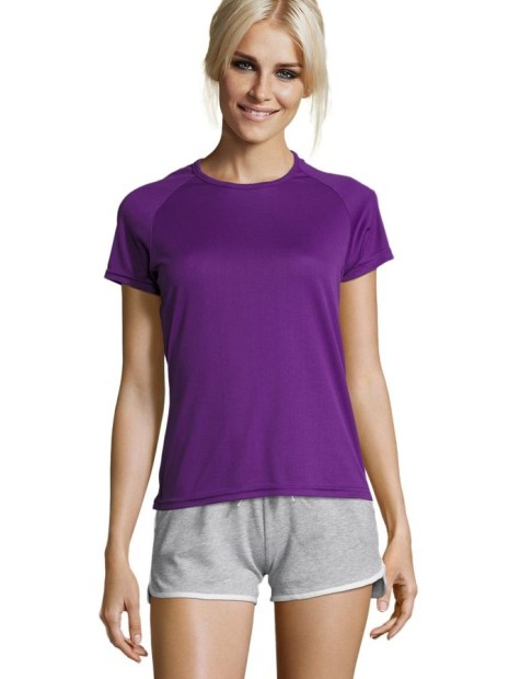 T-Shirts à personnaliser SOL'S Sporty Women violet foncé