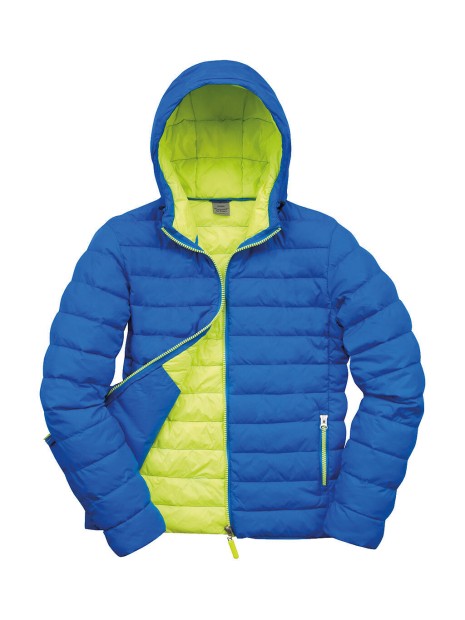 RESULT Doudoune homme Snowbird ocean blue/lime punch personnalisable
