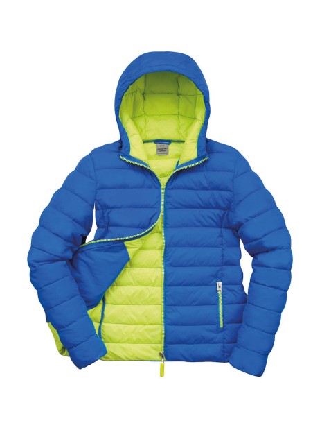 RESULT Doudoune femme Snowbird ocean blue/lime punch personnalisable