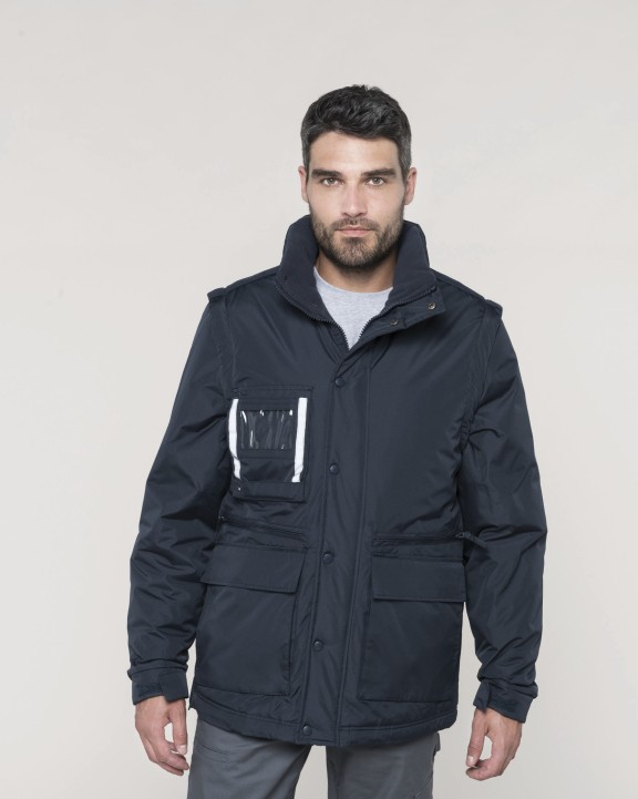Veste personnalisable WK. DESIGNED TO WORK Parka workwear manches amovibles homme