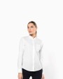 Hemd KARIBAN Damesblouse met "Mao" kraag lange mouwen voor bedrukking &amp; borduring
