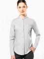 Chemises à personnaliser KARIBAN Chemise col mao manches longues femme 