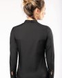 Hemd KARIBAN Damesblouse met "Mao" kraag lange mouwen voor bedrukking &amp; borduring