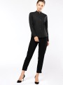 Chemises à personnaliser KARIBAN Chemise col mao manches longues femme 