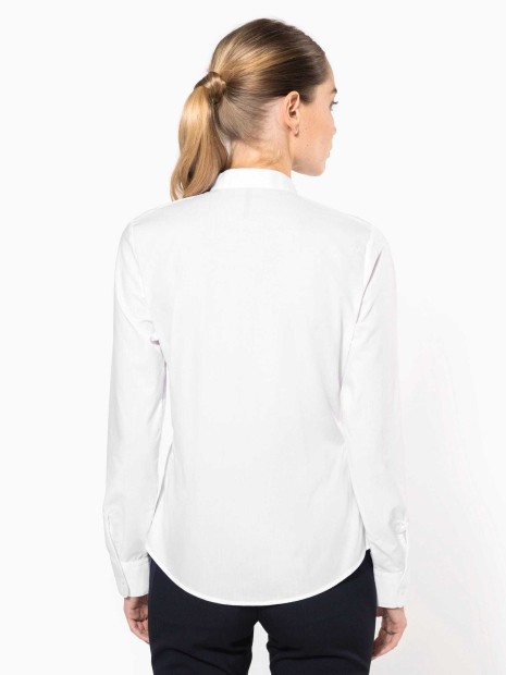 Chemises à personnaliser KARIBAN Chemise col mao manches longues femme 