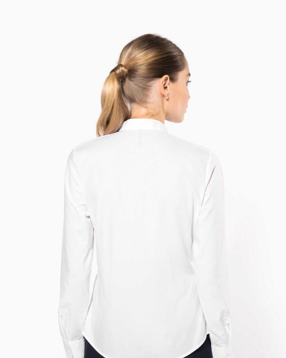 Hemd KARIBAN Damesblouse met "Mao" kraag lange mouwen voor bedrukking &amp; borduring