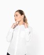 Hemd KARIBAN Damesblouse met "Mao" kraag lange mouwen voor bedrukking &amp; borduring