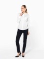 Chemises à personnaliser KARIBAN Chemise col mao manches longues femme 