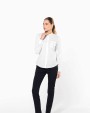 Hemd KARIBAN Damesblouse met "Mao" kraag lange mouwen voor bedrukking &amp; borduring
