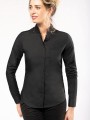 Chemises à personnaliser KARIBAN Chemise col mao manches longues femme 