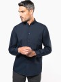 Chemises à personnaliser KARIBAN Chemise col mao manches longues 
