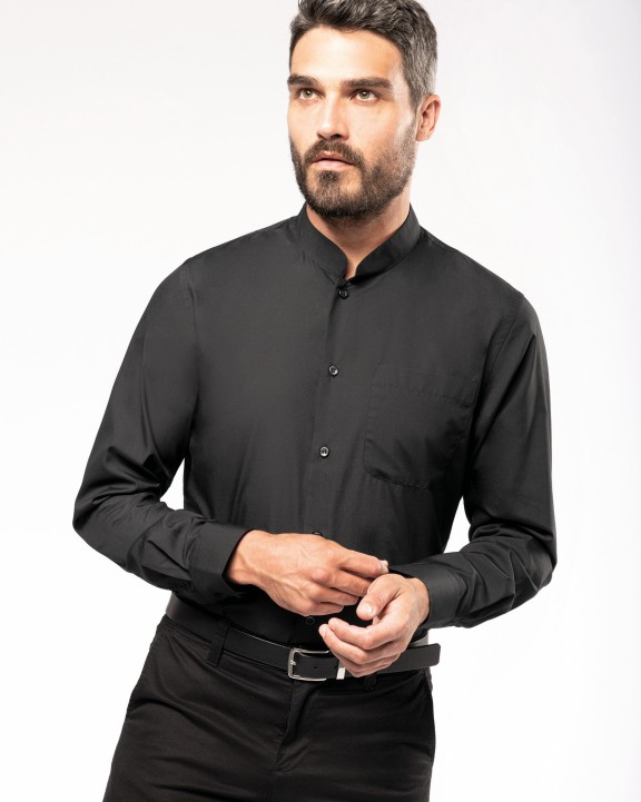 Chemise personnalisable KARIBAN Chemise col mao manches longues