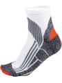 PROACT Chaussettes de running unisexe white / grey / orange personnalisable