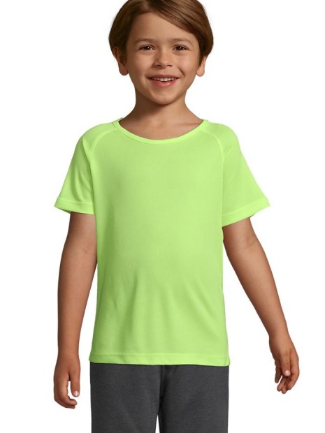 T-Shirts à personnaliser SOL'S Sporty Kids jaune néon