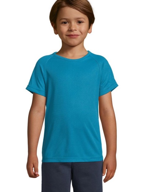 T-Shirts à personnaliser SOL'S Sporty Kids aqua