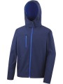 RESULT Veste Softshell Capuche Homme TX Performance marine/royal personnalisable
