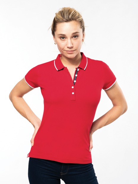 Polos à personnaliser KARIBAN Polo maille piquée manches courtes femme 