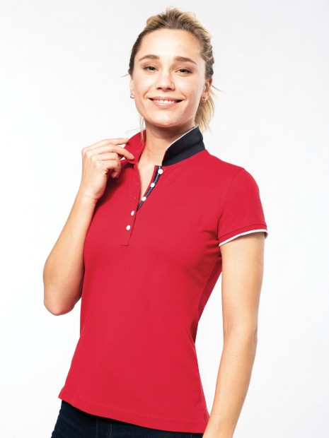 Polos à personnaliser KARIBAN Polo maille piquée manches courtes femme 