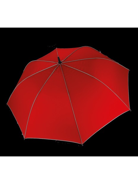 KIMOOD Parapluie de golf ouverture automatique rouge/gris clair personnalisable