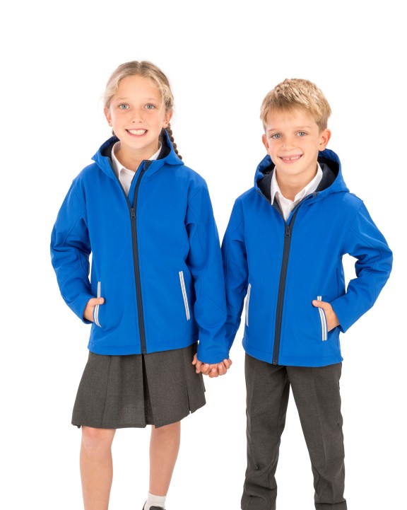 RESULT Kids Tx Performance Hooded Softshell Jacket Softshell personalisierbar