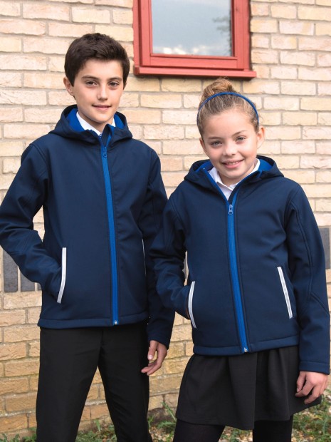 Softshells à personnaliser RESULT Veste Softshell Capuche Enfant 