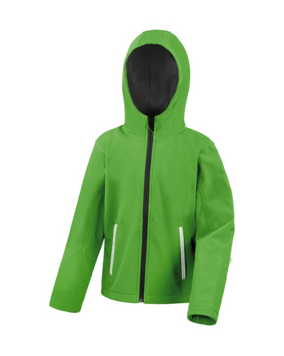 RESULT Kids Tx Performance Hooded Softshell Jacket Softshell personalisierbar