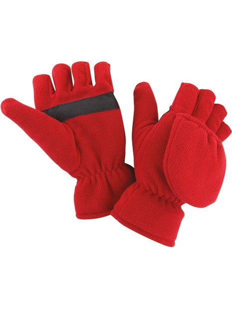 RESULT Mitaines - moufles antidérapantes rouge personnalisable