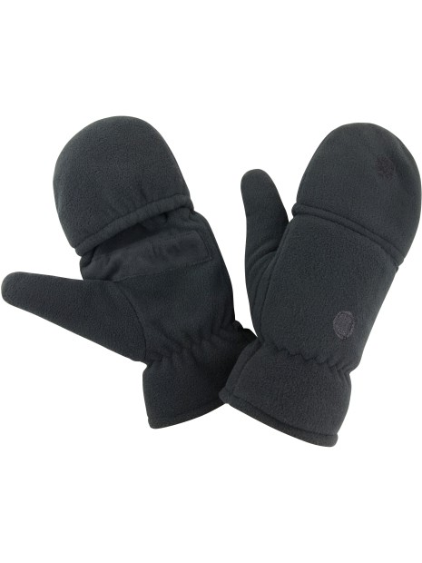 RESULT Mitaines - moufles antidérapantes noir personnalisable