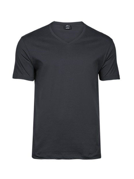 TEE JAYS FASHION V-NECK SOF TEE dark grey personnalisable
