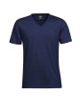 TEE JAYS FASHION V-NECK SOF TEE bleu marine personnalisable