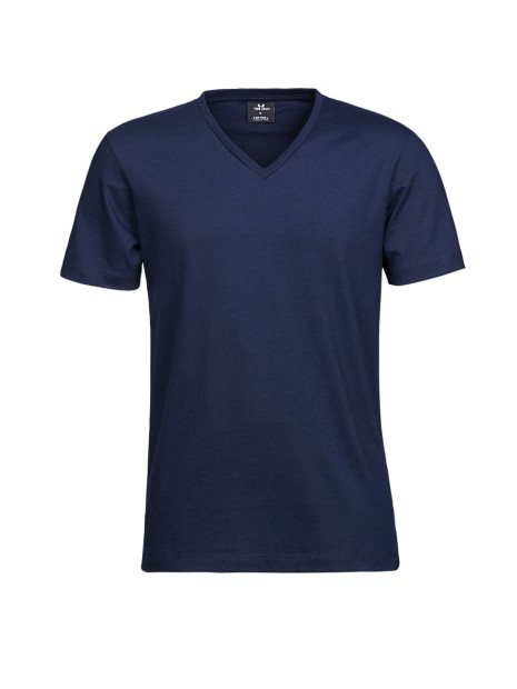 TEE JAYS FASHION V-NECK SOF TEE bleu marine personnalisable