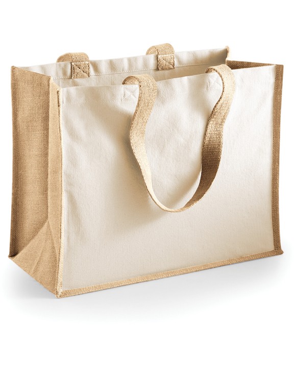 WESTFORDMILL Printers'' jute classic shopper Tote Bag personalisierbar