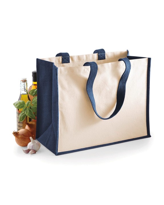 WESTFORDMILL Printers'' jute classic shopper Tote Bag personalisierbar