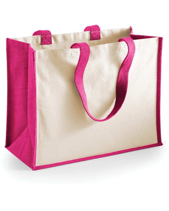 WESTFORDMILL Printers'' jute classic shopper Tote Bag personalisierbar