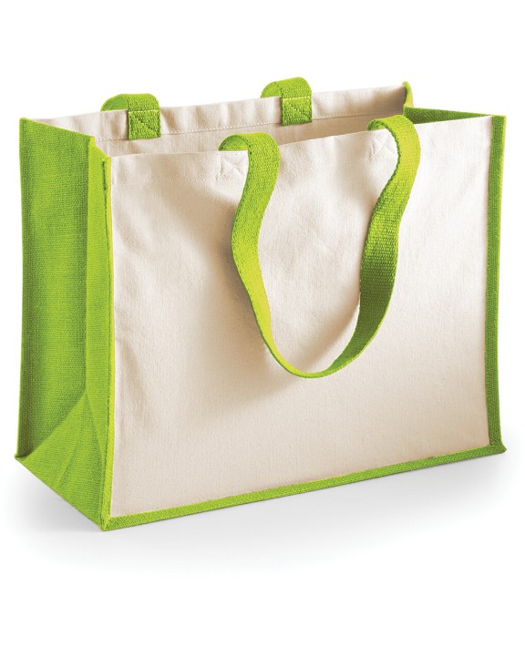 WESTFORDMILL Printers'' jute classic shopper Tote Bag personalisierbar