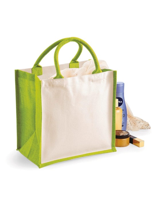 WESTFORDMILL Printers'' midi jute bag Tote Bag personalisierbar